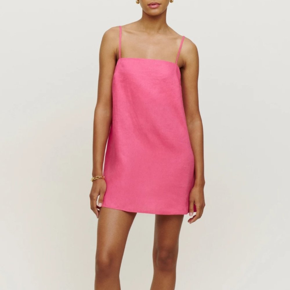 Reformation Aubree Linen Dress